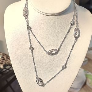 16 inch Scattered crystal neck